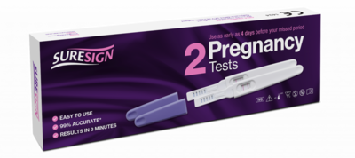 Suresign pregnancy tests pack