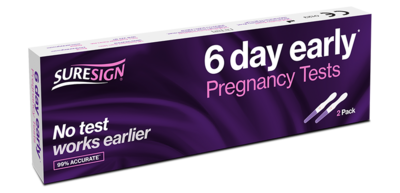 Suresign 6 day early pregnancy tests pack
